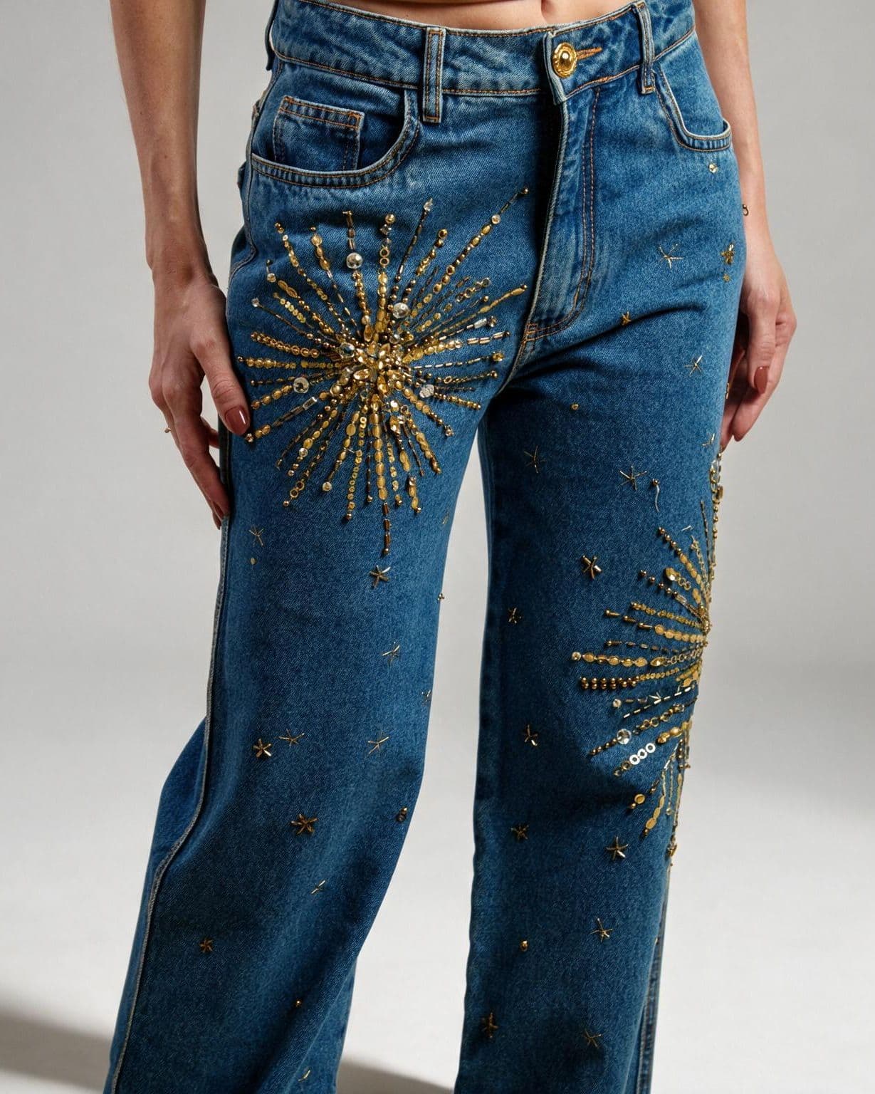 Calça Shine, detalhe da peça
