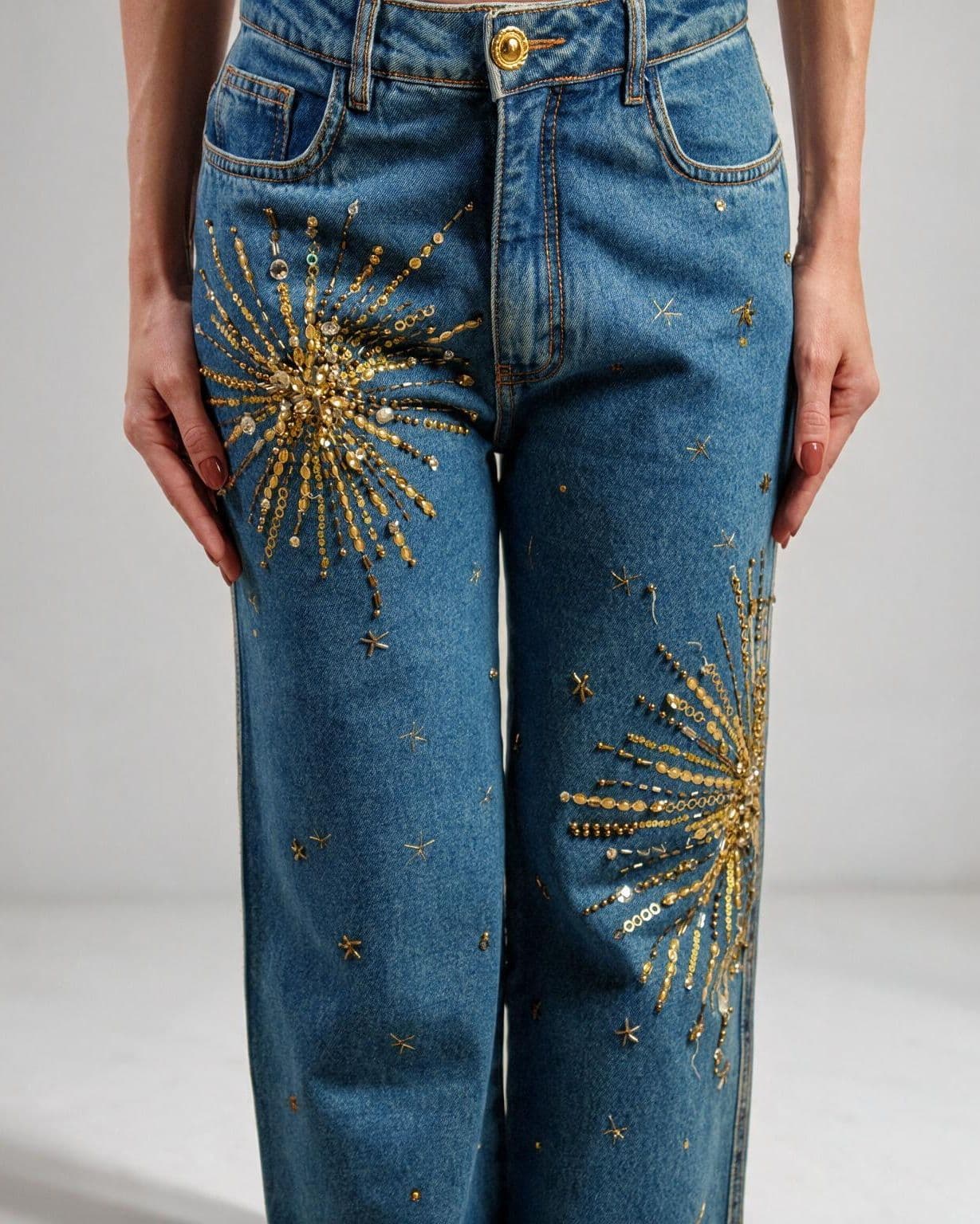 Calça Shine, peça no corpo