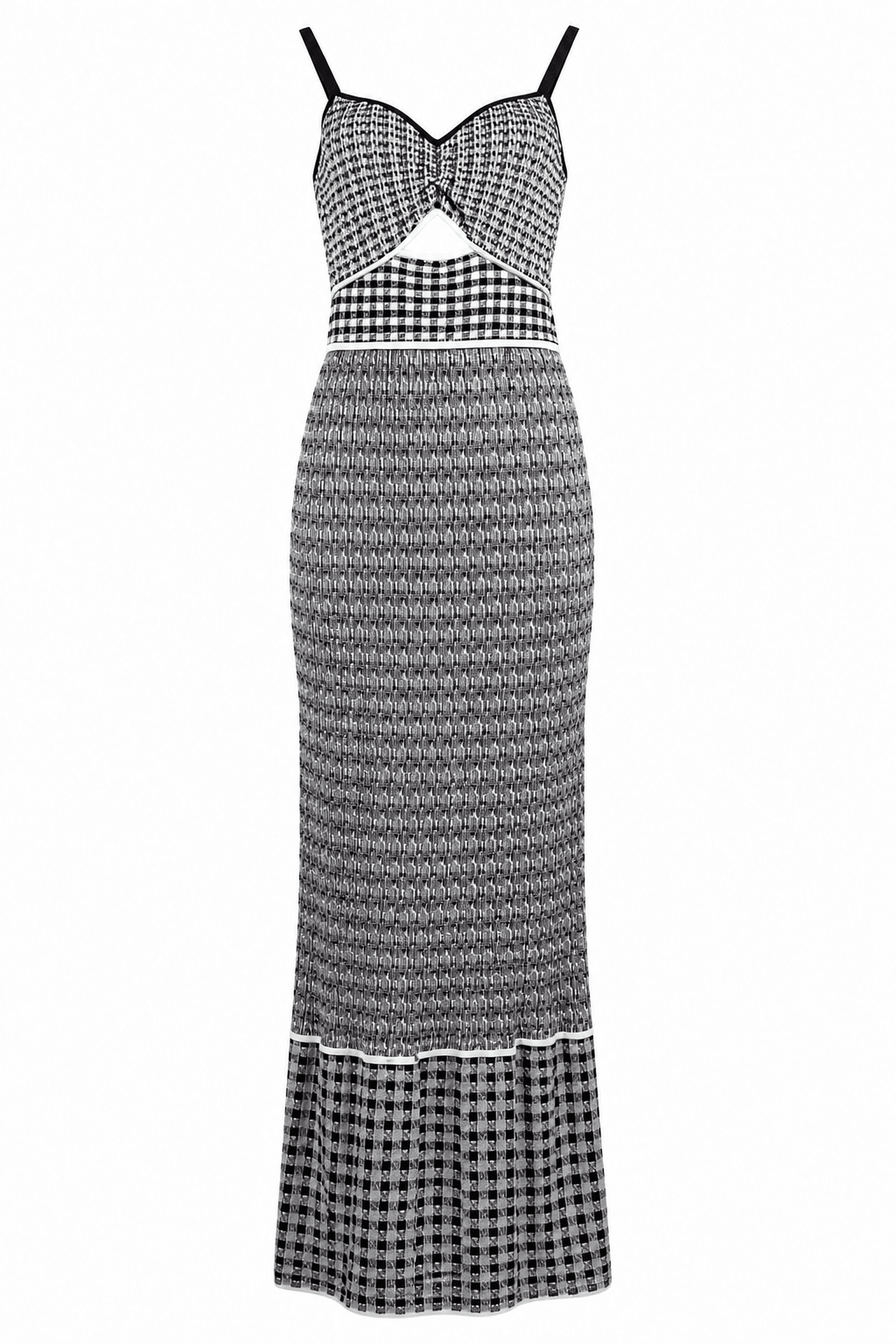 Vestido Longo Jacquard Kerry, Lolitta, peça em fundo neutro
