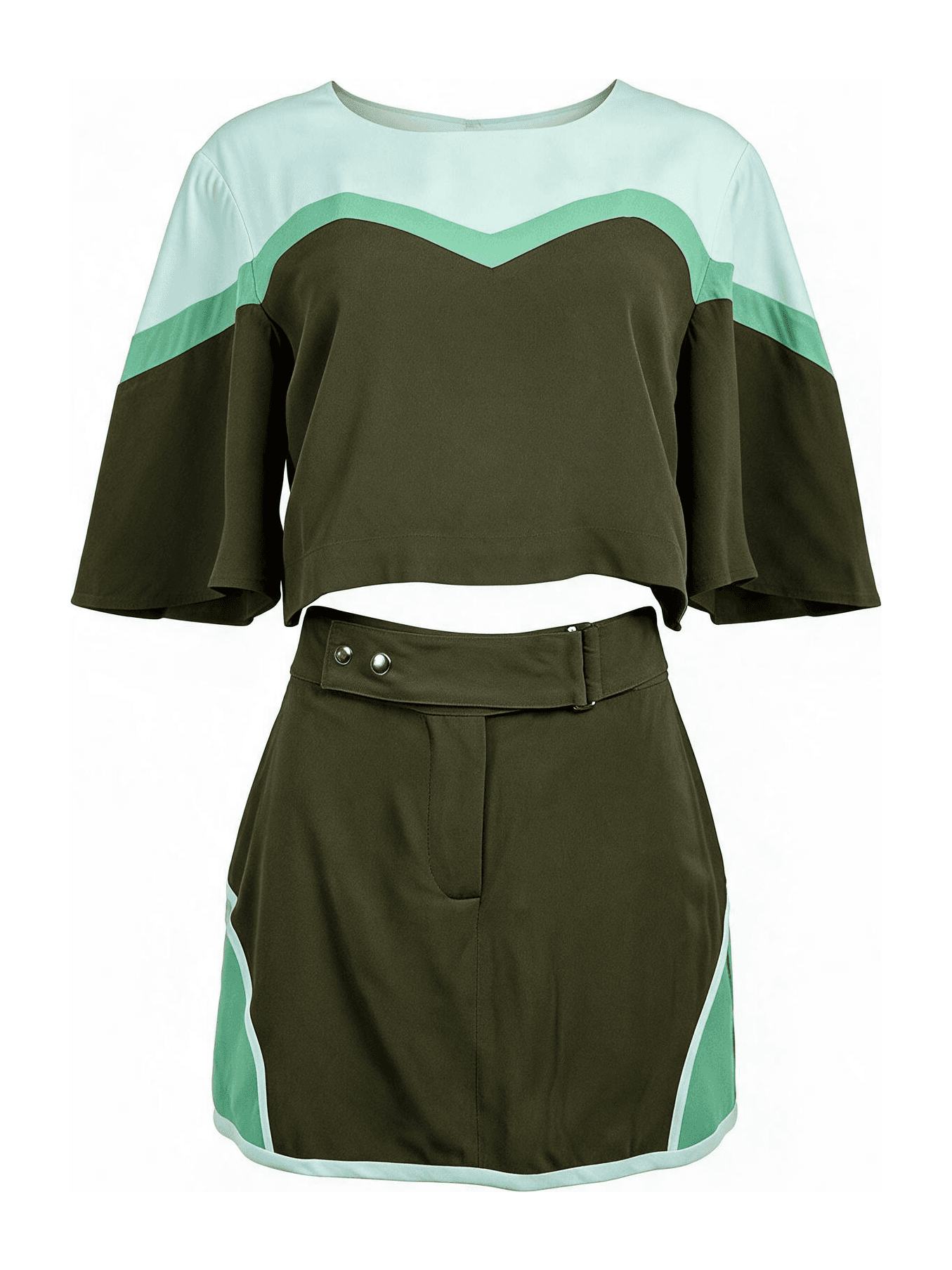 Conjunto Short Saia Ciara, Lolitta, peça em fundo neutro